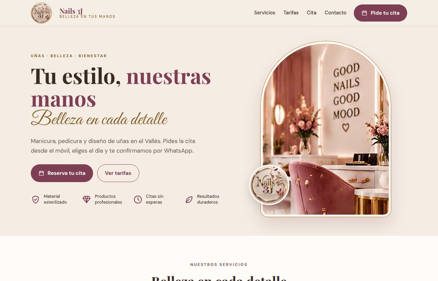 Web de Nails 3J