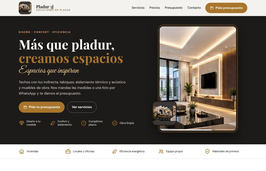 Web de Pladur 3J